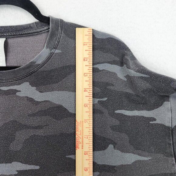 Athleta Sweater Womens Small Gray Camo Studio To Street Pullover Sweatshirt - Picture 5 of 11